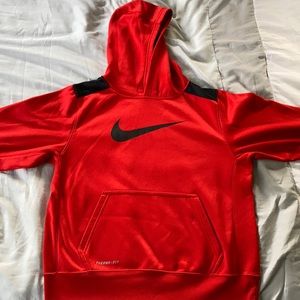 Red/black Nike sweatshirt/hoodie